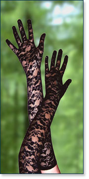 Floral Lace Gloves MM9051-S2